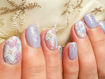 フラワーアートネイル