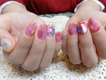 アミュリー ネイル アトリエ(Amury nail atelier)/ボルドー シアー トレンド 大人