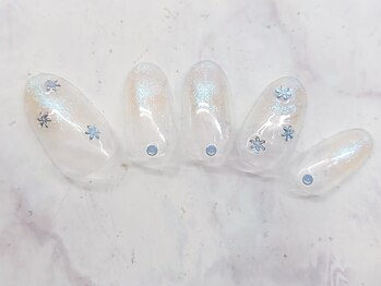 ネイルプラータ(Nail Plata)/雪の結晶ネイル【6780】