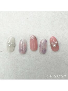 アムルーズ(Amoureuse)/タイダイネイル♪