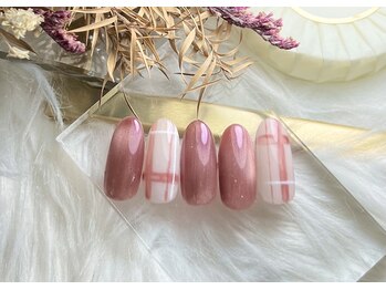 ビューイング(美ing)/秋キュートチェックネイル¥12280