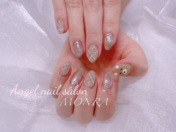 エンジェルネイルサロン(Angel nail salon)/チェック&くまちゃん