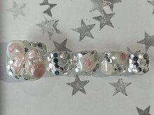 ジェミーネイル エビス(Jemiy nail ebisu)/フットホログラムバラ10480yen