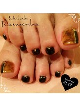 ラナンキュラス(Ranunculus)/大人べっ甲☆FOOTNail
