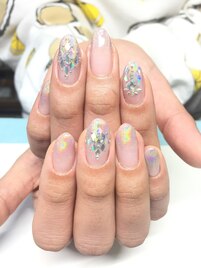 冬のキラキラネイル