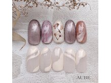 オーブ(AUBE)/秋ネイル ニュアンス 