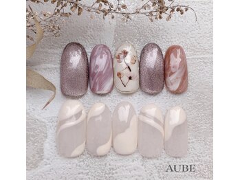 オーブ(AUBE)/秋ネイル ニュアンス