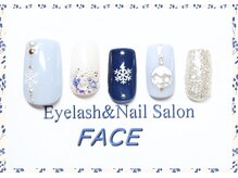 アイラッシュアンドネイルサロン フェイス(Eyelash&NailSalon FACE)/ハンド定額ネイル　￥7.500