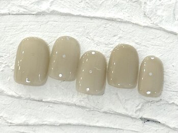 ネイルメゾン 池袋店(NAIL MAISON)/ベージュホログラム¥8050