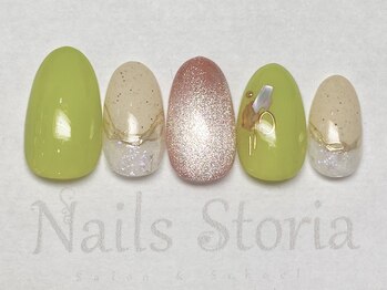 ネイルズ ストーリア(Nails Storia Salon&School)/シンプルデザイン