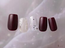 アイネイルズ 横浜WEST店(I-nails)/ボルドーホロフラワー