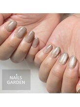 ネイルズガーデン(NAILS GARDEN)/シンプルネイル×マグネット