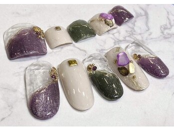 ネイルサロン 爪/冬ネイル