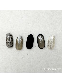 アムルーズ(Amoureuse)/ツイードネイル♪