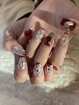 イーエムエー(e.m.a)/ミラーボールネイル