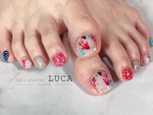 ネイルアトリエルカ(nail atelier LUCA)/M-836 夏らしく♪金魚ネイル