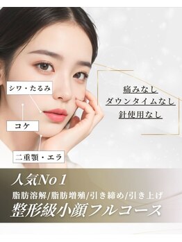 オーラ(AURA)の写真/【別人級◆脂肪増減フルコース】岐阜初上陸★ぼやけた輪郭&頬たるみ改善♪もたつきのないリフトアップ小顔!