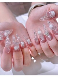 薔薇ネイル