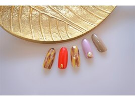 秋色ネイル