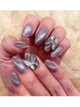 コロミネイル(colome nail)/マグネット　蝶々パツ