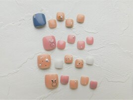 フットジェルネイル/夏/デザイン