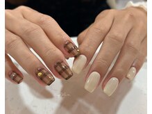 ネイルサロン ティフィン(tiffin)/～アシメチェックネイル～