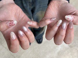 リボンニュアンスネイル