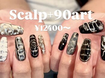 ゆびノさき オモテサンドウ(ゆびノさき+omotesando)の写真/[持ち込みデザインOK]Artやり放題60分¥6,950～◆長さ出し10本¥5,500◆指先からセンス漂う上級者な雰囲気を