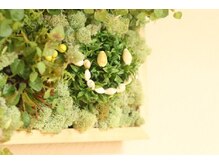 からだすまいる本舗/グリーンウォールの中のスマイル