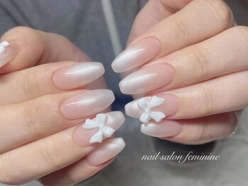 フェミニン 東田町店(Feminine)の写真/オフィスにもお勧め♪上品で色気ある肌なじみの良いカラーと、濡れている様な艶感が大人気のmaoジェル使用!
