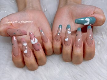 フェミニン 観光通り店(Feminine)の写真/とことんこだわりたい方には[パーツ&アートし放題]がお勧め★持込みデザインOKで高クオリティな仕上がりに!