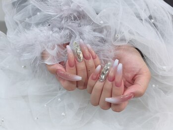 グランディール(Grandir)の写真/ハードジェル仕上げ【オフ込ジェルし放題¥8480(マグネット/ミラ-追加OK)・ミラーorマグネット1カラ-¥6500】