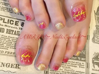 アウリン(AURYN)/バレンタインフットネイル☆