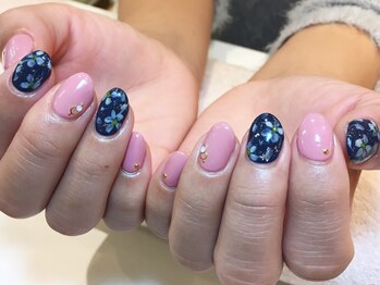 ネイルズ ララ(nails Lala)/フラワーアートネイル。