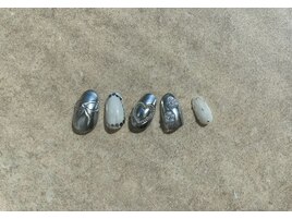 韓国風リボンnail