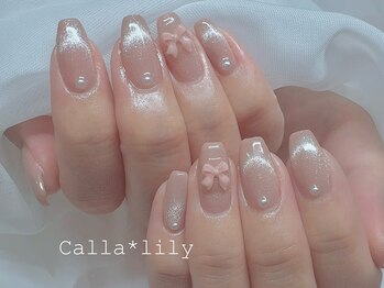 カラーリリー 恵比寿(Calla lily)の写真/【平日22時まで☆】お仕事帰りにも通いやすい♪オフィスでもOKなワンポイントで上品可愛いデザインも◎