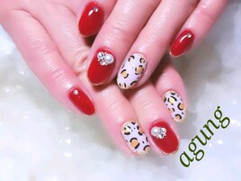 ヒョウ柄ネイル