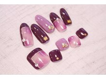 ラルネイル 大宮(Lull. nail)/＊手足お揃い＊アメジスト＊