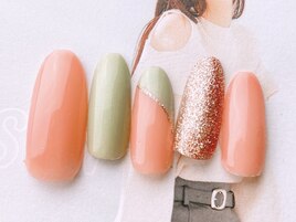 バイカラーネイル￥4688