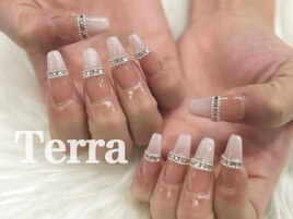 ピンク　フレンチ　ネイル