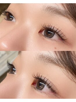 シアン(CYAN)/フラットラッシュ120本/Cカール