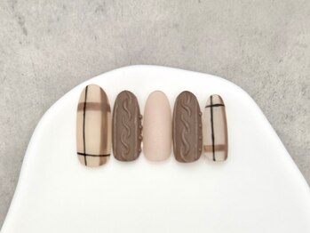 ニットチェックネイル