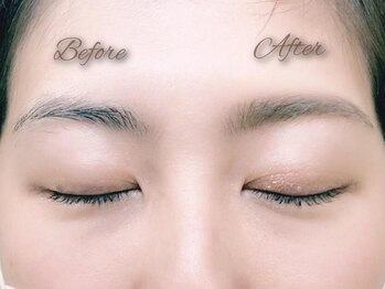 私のビューティーの写真/【まつげカール+アイブロウデッサンカット+Wax脱毛】まつげと一緒に眉毛も整えて、垢抜け目元に☆