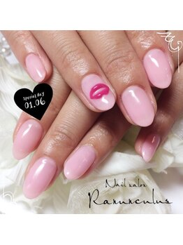 ラナンキュラス(Ranunculus)/プックリップ☆ワンカラーNail