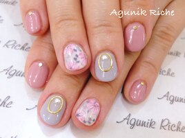 【花柄ネイル】