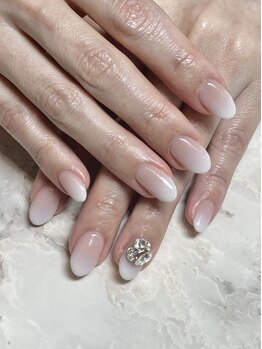 ネイルサロン ティアーズ(nail salon Tears)の写真/≪通い続けたくなる素敵サロン≫美フォルムなオフィスネイルや綺麗なシンプルアートならお任せ下さい☆