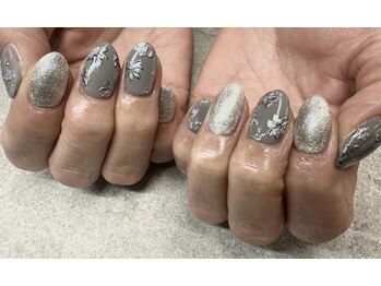 ネイルサロンファストネイルプラス 新宿店(FAST NAIL PLUS)/2024秋ネイル【フラワーネイル】