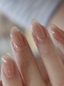 男女問わずオススメ◆自爪クリアジェルネイル ¥3950