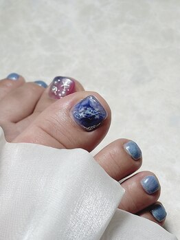 ニットネイル(Nhit.nails)/フット人気デザイン