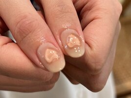 チークネイル ハートネイル